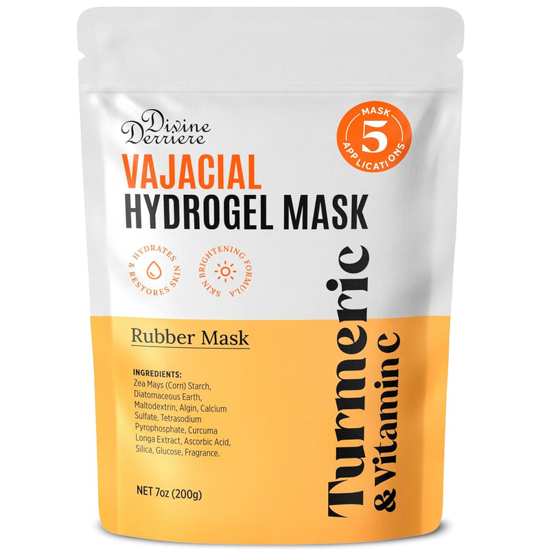 Divine Derriere Vajacial Hydrogel Mask - Premium Modeling Mask with Turmeric & Vitamin C - Deeply Purifying & Super Hydrating Facial and Vajacial Mask, Peel-Off Mask, Hydro jelly Mask Powder Kit Infinity Warehouse
