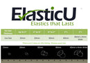 Hair Elastics - STRONG - REUSEABLE - clear Premium Polybands Pack of 70 for Ponytail by ElasticU ElasticU
