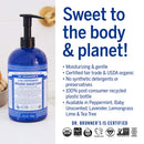 Dr. Bronner’s - Organic Sugar Soap (Peppermint, 24 Ounce) - Made with Organic Oils, Sugar and Shikakai Powder, 4-in-1 Uses: Hands, Body, Face and Hair, Cleanses, Moisturizes and Nourishes, Vegan Dr. Bronner's