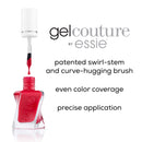 essie Gel Couture Longwear Nail Polish, Scarlet Red, Rock the Runway, 0.46 Ounce essie