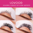 Eyelash Extension Glue by LOVOOD - Extra Strong Eyelash Glue 5ml 1-2 Sec Drying Time Retention - 7 Weeks Maximum Bonding Professional Use Only Black Adhesive Semi - Permanent Extensions LOVOOD