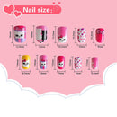 96 Pcs Kids False Nails Press on Nails for Kids Full Cover Short False Nails Children Nails Lovely Gift for Kids(Animal Theme) JANYUN