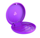[2 Pack] Retainer Case, Solid Orthodontic Retainer Case-PURPLE ZIZNBA Store