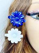 Tara Girls Self Hinge Plastic Bow Hair Barrettes Selection Pack Of 2 (BR15) Tara