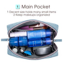 Small Makeup Bag for Purse Travel Makeup Pouch Mini Cosmetic Bag for Women Girls (Small, Sky Blue) Narwey