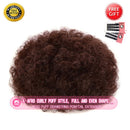 Afro Puff Drawstring Ponytail Extension for Black Women, Premium Deep Brown