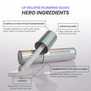 Wonderskin Lip Plumper Gloss - Lip Relapse Plumping Gloss for Fuller-Looking Hydrating, Non-Sticky High-Shine Finish Infinity Warehouse