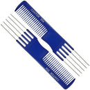 Lift Teasing Comb and Hair Pick – 2 Pack Stainless Still Lifts - Chemical and Heat Resistant Detangler Comb – Anti Static Comb For All Hair Types – By Cantor Cantor