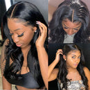 FLYBAO Lace Closure Wigs Body Wave Human Hair Wigs Lace Front Wigs Human Hair For Women Long Lace Wigs With Baby Hair Pre Plucked Natural Hairline FLYBAO