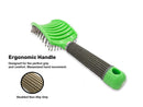 Zabolight Vent Hair Brush Vented Detangling Hair Brush for Thick Long Curly Hair, Curved Fast Blow Drying Brush for Women & Men (Green) Zabolight