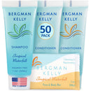 Bergman Kelly Round Hotel Soap Bars, Shampoo & Conditioner 3-Piece Set (1 oz each, 150 pc, Nature Fresh), Delight Your Guests with Refreshing & Soothing Mini Travel Toiletries & Bulk Amenities Infinity Warehouse