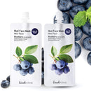 Look At Me Mud Mask Minis (2-Pack) Blueberry, Korean Beauty Face Mask with Kaolin and Bentonite Clay, Korean Skin Care - Pore Minimizer Brightening Mask, Hydrating Facial Mask (Up to 4 Uses Per Pack) LOOKATME