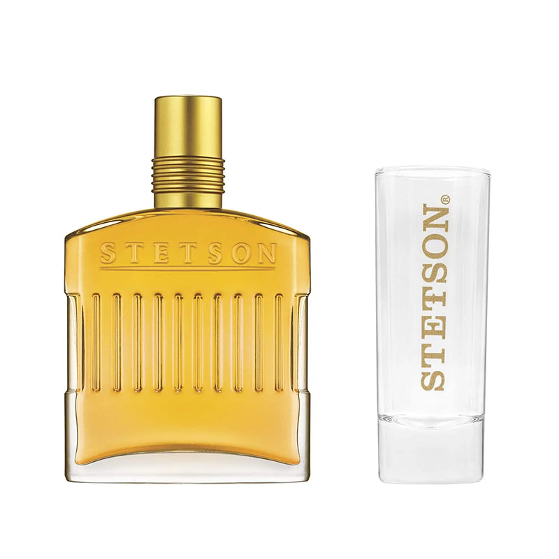 Stetson Original 2-Piece Gift Set with 2.25-Ounce Cologne and Shot Glass, Total Retail Value $23.00 Stetson