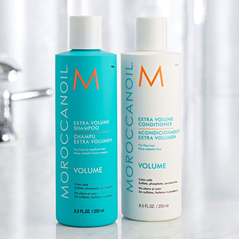 Moroccanoil Extra Volume Shampoo and Conditioner martinandmark.com