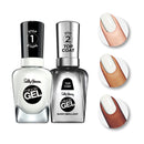 Sally Hansen Miracle Gel Nail Polish, Shade Get Mod with Shiny Top Coat Duo Pack, At Home Gel Nail Polish, Gel Nail Polish, Gel Nail Kit, At Home Gel Nail Kit, Gel Top Coat, No UV Lamp Needed Sally Hansen