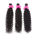 Ayisha Human Hair Water Wave Bundles Brazilian Virgin Hair Water Wave 9A Brazilian Hair Natural Water Curly Wave 3 Bundles 100% Unprocessed Human Hair Extensions Natural Black Color Ayisha