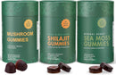 Bundle of Shilajit, Sea Moss & Mushroom Gummies with Lions Mane, Reishi, Cordyceps, Ashwagandha, 75%+ Fulvic Acid, 92+ Minerals All in 1 Supplements (1 Pack) Infinity Warehouse