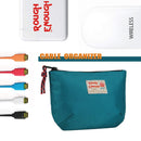 Rough Enough Travel Pouch Cable Organizer Bag Small Makeup Bag for Purse with Zipper in Nylon RE ROUGH ENOUGH