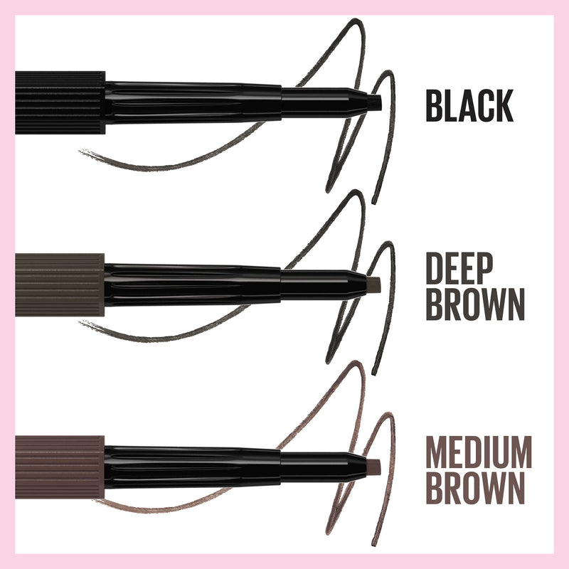 Maybelline New York Hyper Easy No Slip Pencil Eyeliner Makeup, Black, 0.001 oz. Maybelline New York