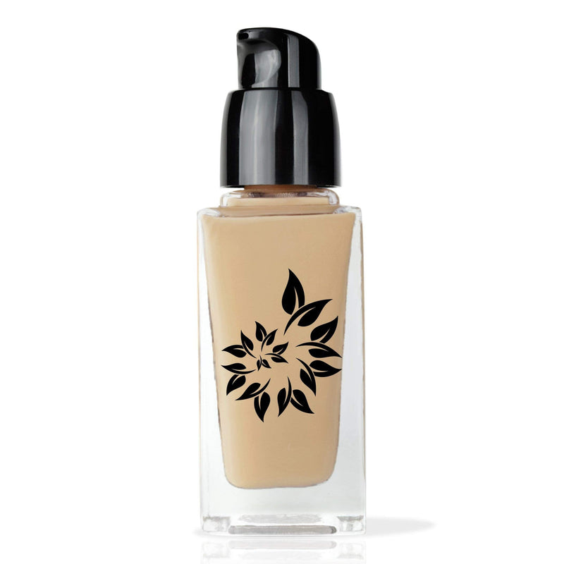 BaeBlu Organic Aloe-Based LUX Liquid Foundation, Natural Vegan Gluten-Free Made in USA, Hazelnut BaeBlu