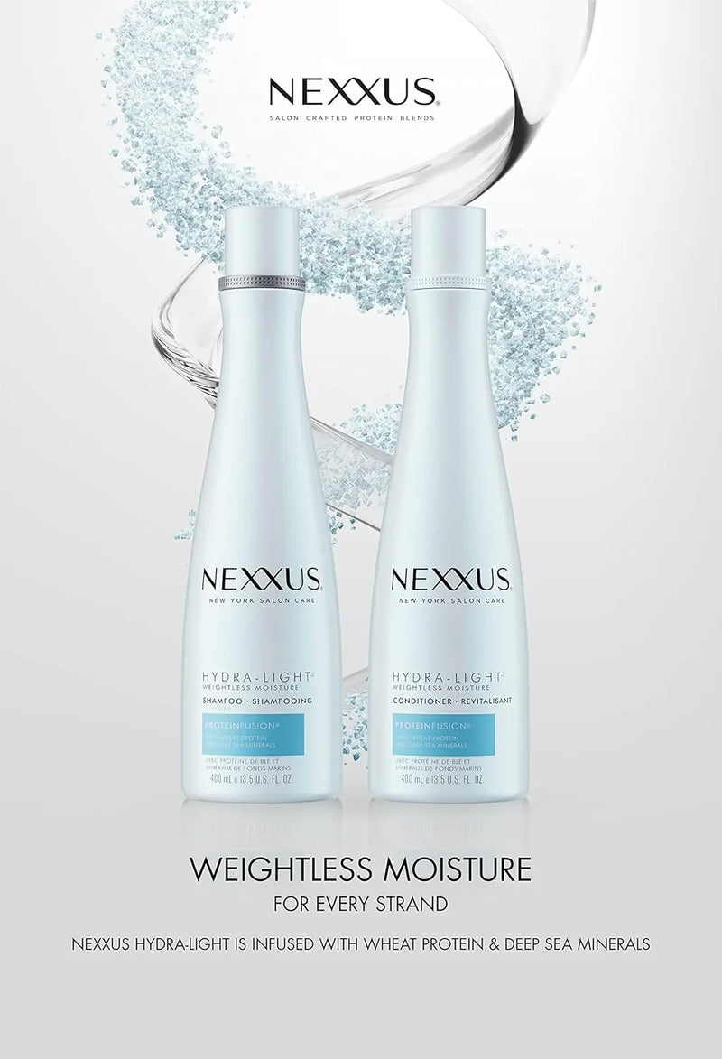 Nexxus Shampoo and Conditioner Hydra-Light 2 Count for Oily Hair Hair Care System Formulated With Proteinfusion Blend 13.5 oz Infinity Warehouse