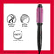 REVLON Silicone Bristle Heated Hair Styling Brush | Fast, Long Lasting Volume for Easy Styling | 1" Barrel for Full Body and Smooth Styles (Black/Pink) Infinity Warehouse