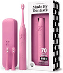 Made by Dentists PRO‑X Sonic Electric Toothbrush for Adults – Dentist‑Designed Whitening Rechargeable Toothbrush, 9 x More Plaque Removal, 70 Day Battery, 3 Modes, Travel Case & Extra Heads, Black Infinity Warehouse