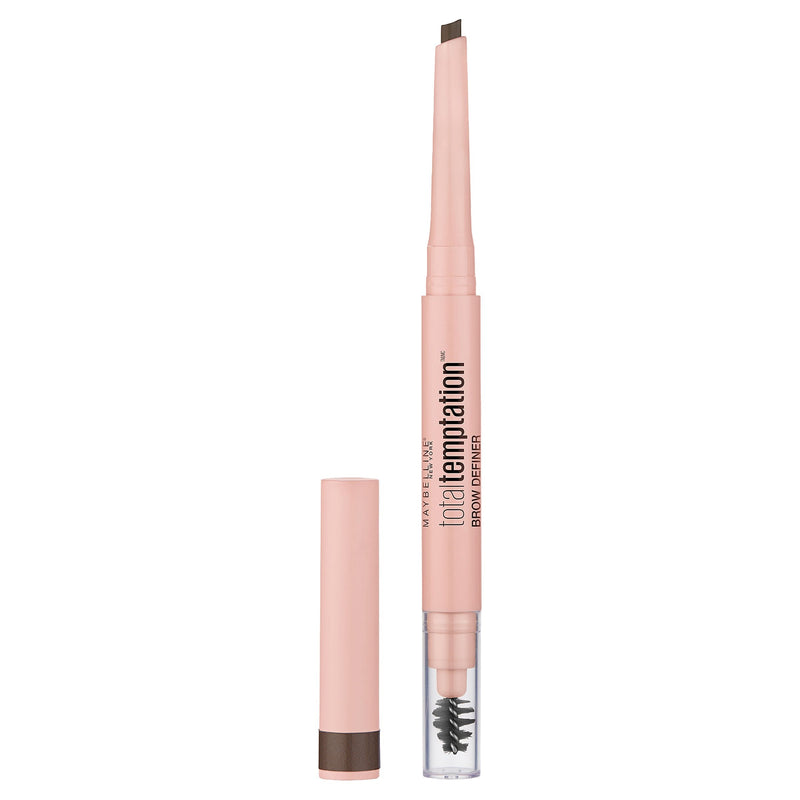 Maybelline Total Temptation Eyebrow Definer Pencil, Medium Brown, 1 Count Maybelline New York