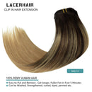Lacer Balayage Hair Extensions Clip in Human Hair B
