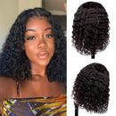 ISEE Short Curly Bob Wigs Brazilian Virgin Human Hair 4x4 Lace Front Wigs Kinky Curly Hair For Black Women Pre Plucked with Baby Hair 150% Density(16inch, 4x4) ISEE