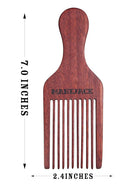 MANEJACK Beard Pick for Men- Wooden Comb Afro Hair Lift Combs MANEJACK