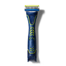 Schick Hydro Skin Comfort Beard Groomer, 4-in-1 Power Razor and Trimmer for Men, 1 Handle and 5 Refills Schick