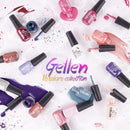 Gellen Gel Nail Polish Kit - With Top Base Coat, 16 Colors Jelly Nail Gel Series Translucent Skin Tones, Trendy Nail Art Glitters Designs DIY Home Gel Manicure Set GELLEN