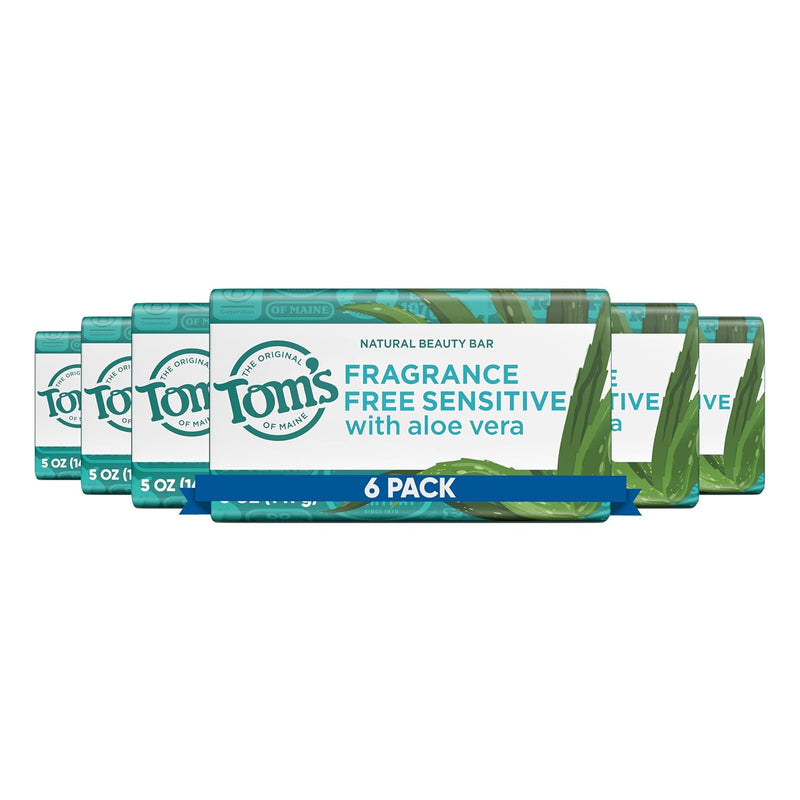 Tom's of Maine Bar Soap Variety Pack, Natural Bar Soap for Women and Men, Lavender & Shea, Fresh Eucalyptus, Creamy Coconut, Orange Blossom, 5 oz Bars (4-Pack) Infinity Warehouse