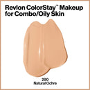 Revlon ColorStay Liquid Foundation Makeup for Combination/Oily Skin SPF 15, Longwear Medium-Full Coverage with Matte Finish, Natural Ochre (175), 1.0 oz REVLON