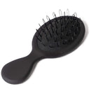 The Hair Shop Mini Black Loop Brush - Salon Professional Grade with Matted Black & Ergonomic Travel Size Design- Small & Safe Detangler Tool for 100% Remy Human and Synthetic Hair Extensions and Wigs The Hair Shop Store