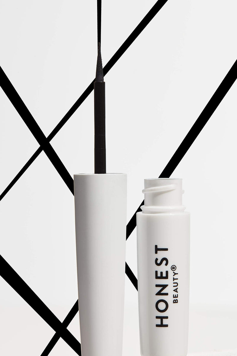 Honest Beauty Liquid Eyeliner, Black, 0.058 fl. oz. and Honest Beauty Extreme Length Mascara + Lash Primer | 2-in-1 Boosts Lash Length, Volume & Definition, 0.27 fl. oz. Honest Beauty