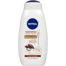 NIVEA Cocoa and Shea Butter Pampering Body Wash with Nourishing Serum, 20 Fl Oz Bottle NIVEA