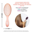 Wet Brush Osmosis Speed Dry Hair Brush - Coral - Vented Design and Ultra Soft HeatFlex Bristles Are Blow Dry Safe With Ergonomic Handle Manages Tangle and Uncontrollable Hair - Pain-Free Wet Brush