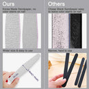 Professional Nail Files, Emery Board Nail File for Natural Nails 100/180/240 Grit Nail Files for Acrylic Nails 12pcs Fine Grit Nail File Manicure Tools Coarse Washable Fingernail Files… (100/180 Grit) BLESWIN