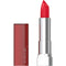 Maybelline Color Sensational Lipstick, Lip Makeup, Cream Finish, Hydrating Lipstick, Nude, Pink, Red, Plum Lip Color, Red Revolution, 0.15 oz; (Packaging May Vary) Maybelline New York