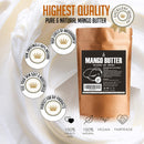 Best Raw, UNREFINED MANGO BUTTER, Amazing Moisturizer, Use Alone or in DIY Body Butters, Soaps, Lotions and lip balm (2LB) 32oz era of nature