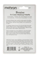 Mehron Makeup Tri-Color Halloween Makeup Palette (BRUISE) Mehron