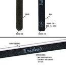 Professional Nail Files Black Washable Emery Boards 7 Inches Long Square End Serrated Edge (80/80 50 Pack) Iridesi Store