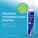 Regoxidine Men's 5% Minoxidil Foam (3 Month Supply) Helps Restore Vertex Hair Loss and Supports Hair Regrowth for Thinning Hair with Unscented Topical Aerosol Treatment Regoxidine