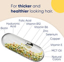 Moerie Hair Growth Supplement for Women & Men - Hair Skin and Nails Vitamins With Biotin, Q10 & Minerals - For Thicker, Fuller Hair & Hair Loss Treatment - Advanced Beadlet Delivery System - 360 Pills Infinity Warehouse