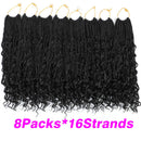 8 Packs Box Braids Crochet Hair With Curly Ends Goddess Box Braids Crochet Braids 3X Bohemian Braiding Hair for Black Women(12 Inch, 1B)…… FIRSTCYH HAIR