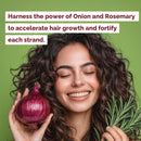 Just Nutritive Onion & Rosemary Shampoo for Hair Growth, Thickening, Strengthening - Sulfate-Free, Enriched with Red Onion Oil, Rosemary Oil, Tea Tree - 16 oz Infinity Warehouse