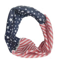 American Flag Bandana Headband, Red White and Blue Patriotic Head band, USA Flag Head wrap ,Stars and Stripes Cross Headband (Turban), Patriotic Elastic Hair Bands for Independence Day CACASO