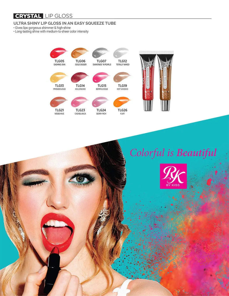 KISS Ruby Kisses Crystal Shine Lip Gloss (TLG19 - Hot Voodoo) KISS